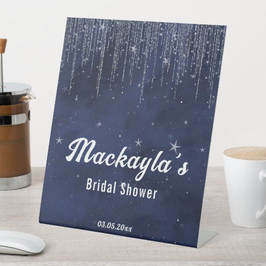 ムーンスターズ&ストリングライトブライダルシャワー 台座サイン (インサイチュ)