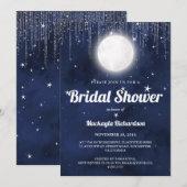 ムーンスターズ&ストリングライトブライダルシャワー 招待状 (正面/裏面)