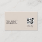 ムーンスターハンドメイドジュエリーアーティストフェイク金ゴールドD 名刺 (裏面)