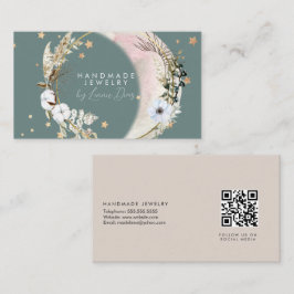 ムーンスターハンドメイドジュエリーアーティストフェイク金ゴールドD 名刺