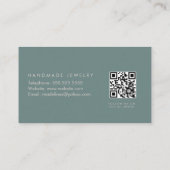 ムーンスターハンドメイドジュエリーアーティストフェイク金ゴールドE 名刺 (裏面)