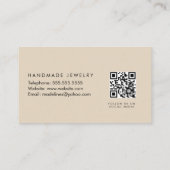 ムーンスターハンドメイドジュエリーアーティストフェイク金ゴールドF 名刺 (裏面)