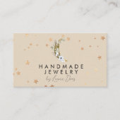 ムーンスターハンドメイドジュエリーアーティストフェイク金ゴールドF 名刺 (正面)