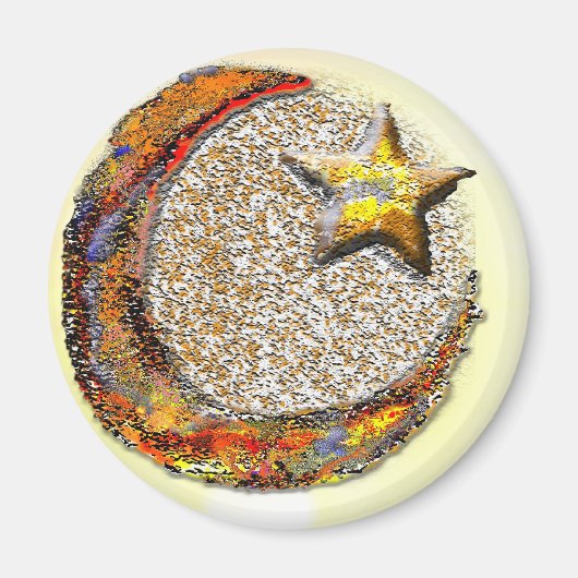 ムーンスター – イスラーム マグネット (正面)