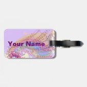 ムーンスター&ミュージックラゲッジタグ付き/レザーストラップ ラゲッジタグ (裏面横)