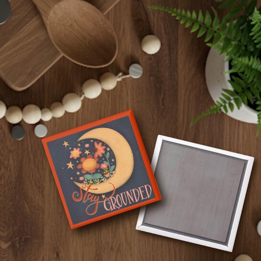 ムーンステイお洒落グランド引用文インスピレーション マグネット