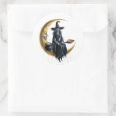 ムーンステッカーセットの魔女 ラウンドシール (バッグ)