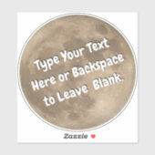 ムーンステッカー満月ステッカーおもしろいムーンギフト シール (シート)