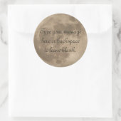 ムーンステッカー満月ステッカーパーソナライズされたギフト ラウンドシール (バッグ)