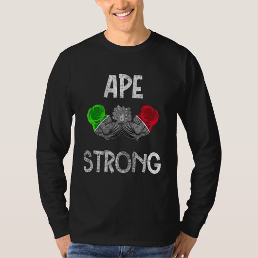ムーンストンクへのAmc Ape Strong Ape Nationミーム Tシャツ (正面)