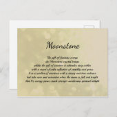 ムーンストーンクリスタルヒーリングデザインはがき ポストカード (正面/裏面)