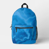 ムーンストーンブルー プリントバックパック (正面)