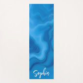 ムーンストーンブルー ヨガマット (正面)