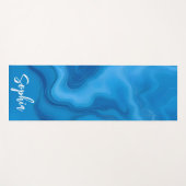 ムーンストーンブルー ヨガマット (正面(横))