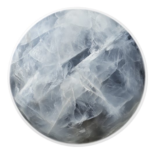 ムーンストーン宝石パターン セラミックノブ (正面)