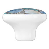 ムーンストーン、大理石と銀 – モザイクセル セラミックノブ (側面)