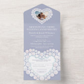 ムーンス結婚トン記念3年パーティー オールインワン招待状 (内側)