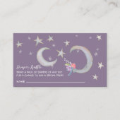 ムーンズスターラベンダーおむつラッフルベビーシャワー エンクロージャーカード (正面)