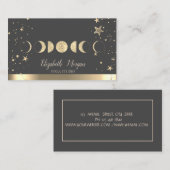 ムーンズ金ゴールドスターズヨガスタジオ 名刺 (正面/裏面)