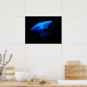 ムーンゼリー魚のポスター ポスター (キッチン)