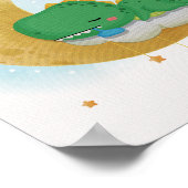 ムーンダイナソー保育園プリント ディノ キッズルームポスター ポスター (角)