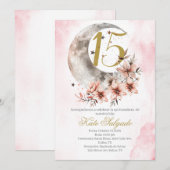 ムーンダスティピンクのキンチェアネラ招待状 招待状 (正面/裏面)