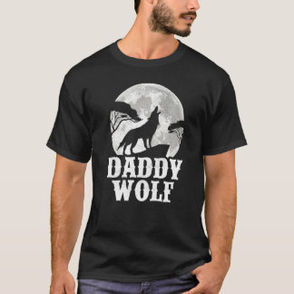 ムーンダディーウルフの父でメンズウルフがハウリング Tシャツ