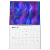 ムーンダンスクール抽象芸術アート カレンダー (3月 2027)