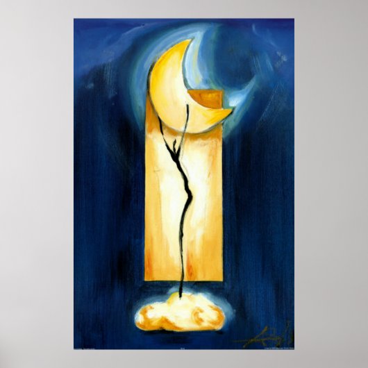 ムーンダンスバイアーティストアルフレッド・ゴッケル ポスター (正面)