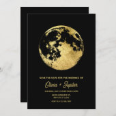 ムーンチャイルドの美学的なウェディング セーブザデート (正面/裏面)