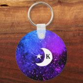 ムーンチャイルドステイワイルドスターズモノグラムおもしろいキーチェーン キーホルダー (裏面)