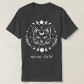 ムーンチャイルドニューエイジ神秘的な月相女神タール Tシャツ (デザイン正面)