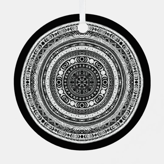 ムーンチャイルドマンダラトリプルムーンウィッチ メタルオーナメント (裏面)