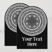 ムーンチャイルドマンダラトリプルムーンウィッチ 招待状 (正面/裏面)