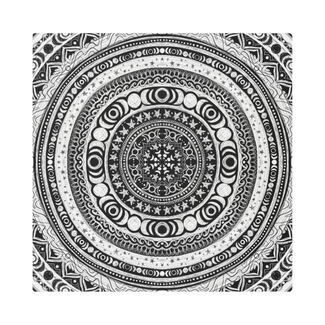 ムーンチャイルドマンダラ メタルプリント (正面)