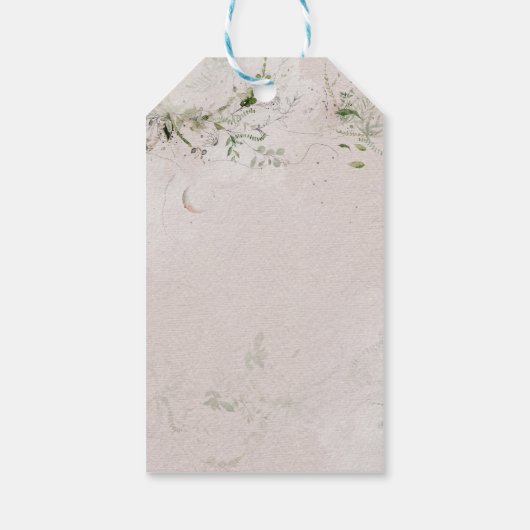 ムーンチャイルド | Boho Hippie赤ちゃんシャワーありがとう ギフトタグ (裏面)