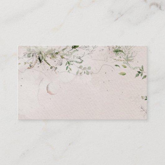 ムーンチャイルド | Boho Hippie赤ちゃんシャワーおむつラッフル エンクロージャーカード (裏面)