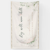 ムーンチャイルド | Boho Hippie赤ちゃんシャワーへようこそ 横断幕 (縦)