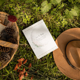 ムーンチャイルド | Boho Hippie Baby Shower サンキューカード