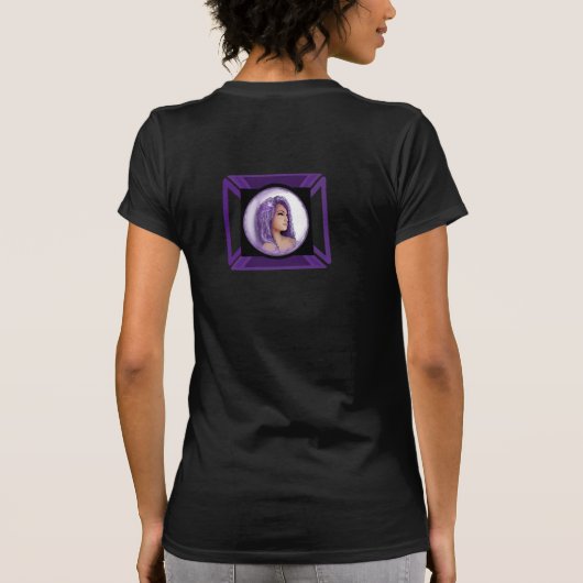 ムーンチャイルドTシャツ(紫) Tシャツ (裏面)