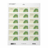 ムーンツリースターズ差出人住所 ラベル (フルシート)