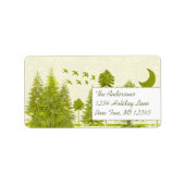 ムーンツリースターズ差出人住所 ラベル (正面)