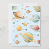 ムーンツー！少年宇宙飛行士の2歳誕生日 招待状 (裏面)