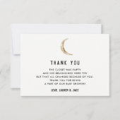 ムーンテーマベビーシャワーサンキューカード サンキューカード (正面)