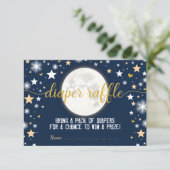 ムーントゥインクルスターズ男の赤ちゃんおむつラッフルチケット エンクロージャーカード (スタンド正面)