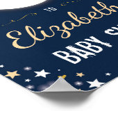 ムーントゥインクルスター銀河系ベビーシャワーウェルカム ポスター (角)