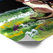 ムーンドッグナイトシーンポスターダルメーションスパニエル犬 ポスター (角)