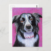 ムーンドッグ縁どコリー ポストカード (正面/裏面)