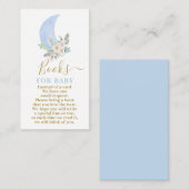 ムーンドブックで男の赤ちゃんカード エンクロージャーカード (正面/裏面)