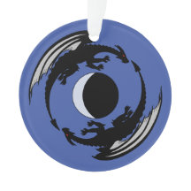 ムーンドラゴンズファンタジーデザインオーナメント